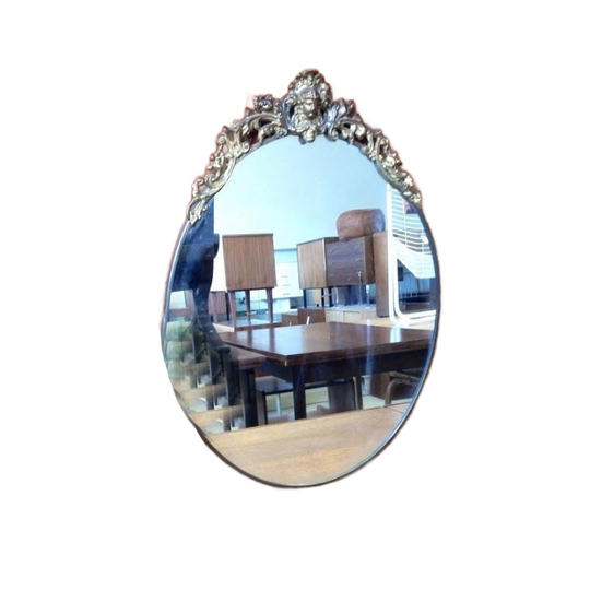 Mooie Vintage / Antieke Spiegel. Het Ornament Is Van Metaal 1