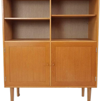 Vintage Deens Boekenkastje | Kast Keuken | Wandkastje