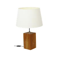 Landelijke Lamp Massief Houten Verstelbare Tafellamp