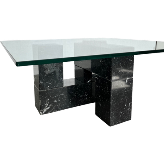 Vintage Modular Coffee Table Marble Glass Italy ‘70 1