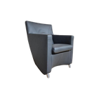 Leolux Dolcinea - Fauteuil - Grijs - Leder - Design thumbnail 1