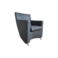 Leolux Dolcinea - Fauteuil - Grijs - Leder - Design