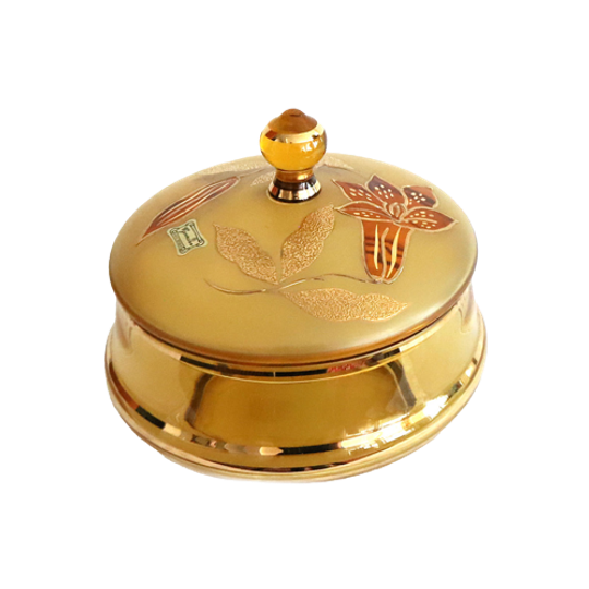Vintage Egermann Czech Bohemian Bonbonniere/koektrommel, Jaren '60/'70 1