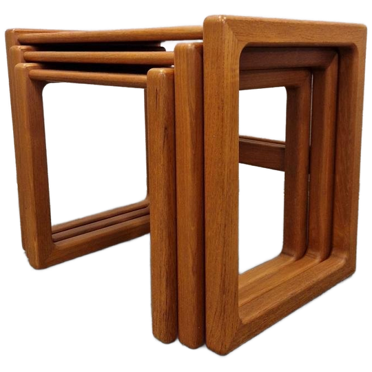 Strakke Deense Mimi Set Bijzettafel Salontafel 1