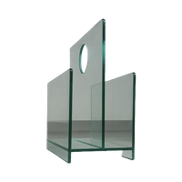 Magazine Holder / Glass / 1980s