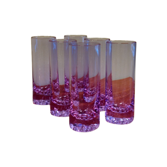 6x Murano Alexanderiet Neodymium Longdrinkglas Glazen Waterglas Waterglazenwaterglas Waterglazen 1