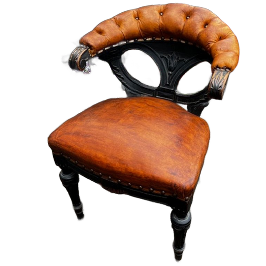 Klassieke Lederen Bureau Stoel 1