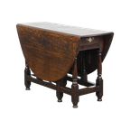 Zeer Mooie Antieke Eikenhouten Engelse Gateleg Tafel Met Een Uitmuntend Patina thumbnail 1