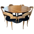 Eettafel Leolux Trias Met 6 Vintage Stoelen thumbnail 1