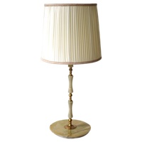 Vintage Tafellamp Vloerlamp Marmer/Onyx Goud