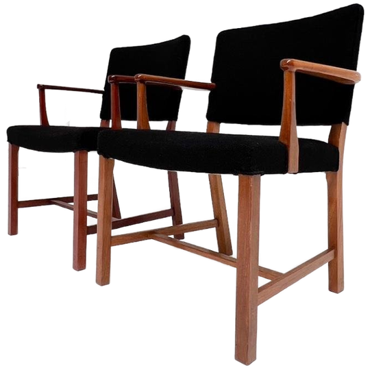 Set Van 2 Deense Mahoniehouten Stoelen Van Erik Bjorn Olsen 1