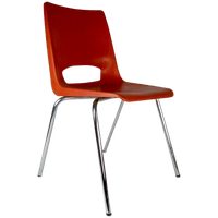 Oranje Jaren 70 Stoel ( 3 Stuks)