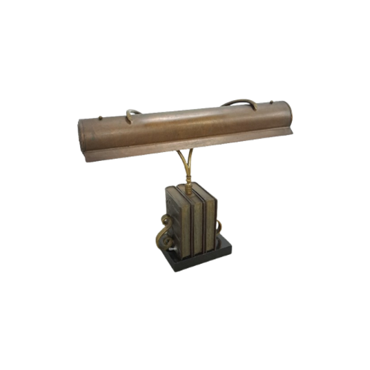 Bronzen Bureau Bankierslamp Bureaulamp 1