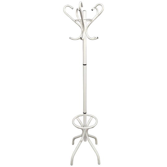 Vintage Witte Metalen Kapstok, Jaren 80 Duitsland 1