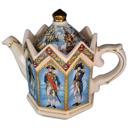 Sadler Theepot - Slag Bij Trafalgar 1