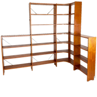 Grote Modulaire Teak Boekenkast