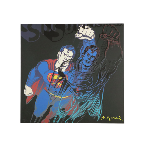 Offset Litho Naar Andy Warhol Superman Myths 290/2400 Pop Art