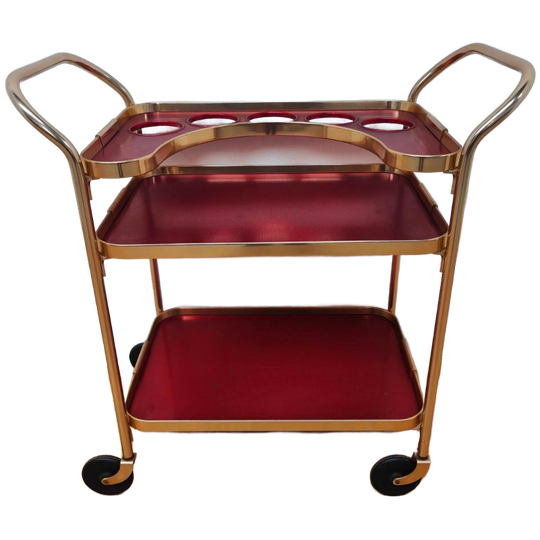 Vintage Barcart Trolley Drankkar Serveerwagen Kaymet 1