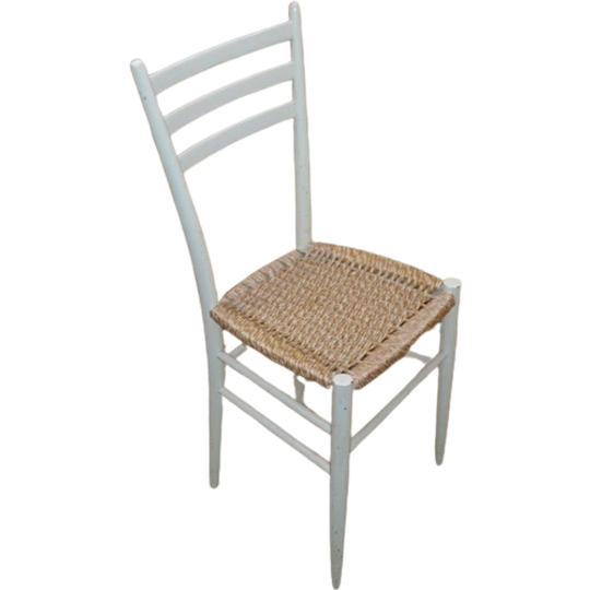Retro Keukenstoeltje Oud Wit 1