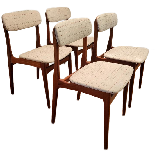 Set Van 4 Stoelen Van B. Rasmussen Voor Thorsø Møbelfabrik 1