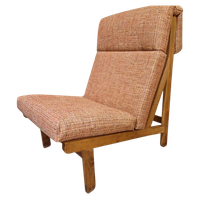 Bernt Petersen Deense Fauteuil Opnieuw Bekleed Rag Chair