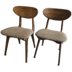 Set Vintage Louis van Teeffelen Eettafelstoelen Jr. 60 thumbnail 1