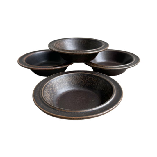 Set Van 4 Vintage Ruska Schalen Ulla Procopé Voor Arabia Finland 1