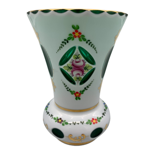 Bohemian Ranft Vaas Biedemeier Art Deco Vr Czechoslovak Glass 1