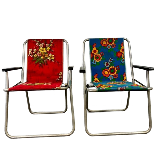 Vintage Kettler Inklapbaar Camping Stoeltje / Strandstoel 1