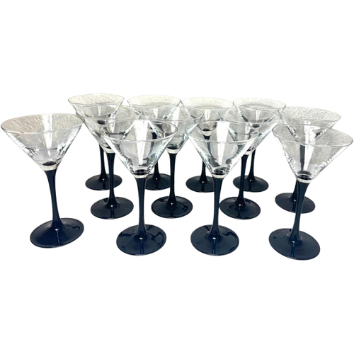 Vintage Cocktail/ Coupes Zwarte Voet