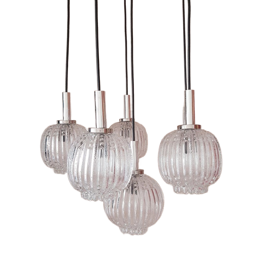 Vintage Cascadelamp | Jaren 60 Bollamp | Bubble Hanglamp 1