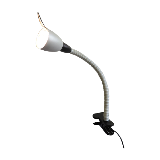 Vintage IKEA Verstelbare Knijplamp/klemlamp Grijs Met Zwart, Voor 2000 1