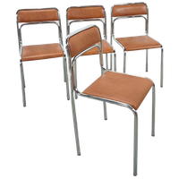 Skai Bauhaus Chromen Italiaanse Buisframe Stapelbare Stoel