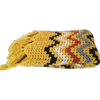 * Vintage Gehaakte Deken Kleed Plaud Wandkleed Retro Deken