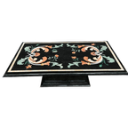 Salontafel In Pietra Dura-techniek – Florentijns Mozaïek. thumbnail 1
