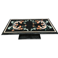 Salontafel In Pietra Dura-techniek – Florentijns Mozaïek.