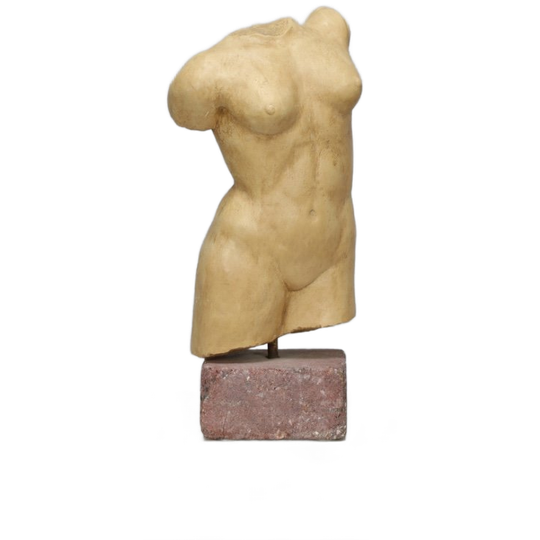 Sculptural Female Torso Signed Ac 1