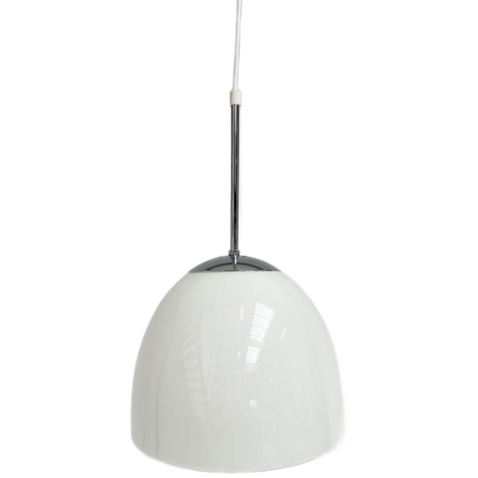 Opaalglazen Delta Plafondlamp Van Louis Poulsen, 1960's 1