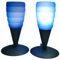 Unieke Set Massive Tafellampen Nachtkastlampen (glas)