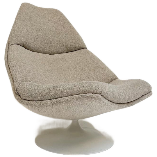 Crème Artifort F510 Fauteuil Van Geoffrey Harcourt, 1970's 1