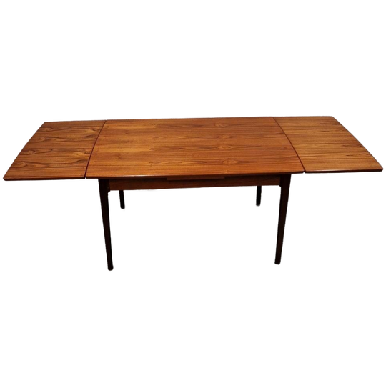 Vintage Eettafel Uitschuifbare Tafel Teakhout Tafel 1