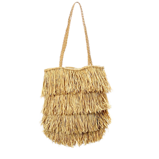 Bazar Bizar | De Raffia Bahamas Tas - Naturel 1
