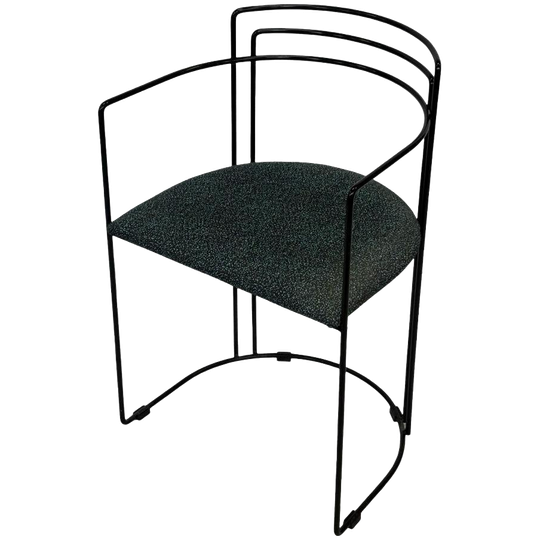 Vintage Arrben Italië Draadstoel Memphis Stijl Minimalistisc 1