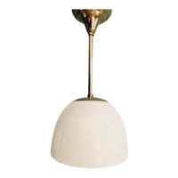 Art Deco Hanglamp In Wit Opaline (4 Stuks Beschikbaar)