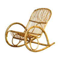 Rohe Noordwolde Vintage Rattan Schommel Stoel 23169