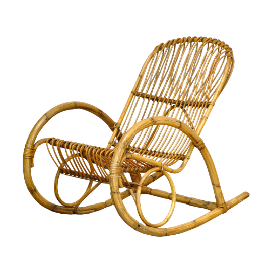 Rohe Noordwolde Vintage Rattan Schommel Stoel 23169 1