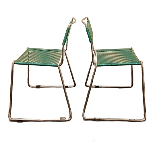 Set Van 2 Vintage Design Spaghetti Kinderstoelen 1