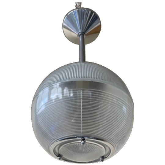 Jaren 40 Lamp Hanglamp Holophane Vintage Frans 1