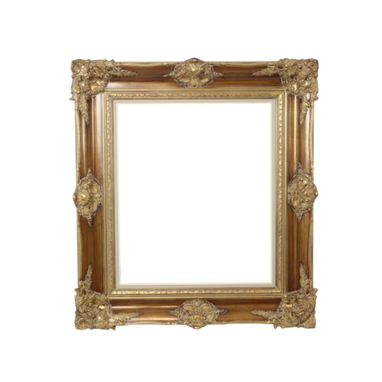 Vintage Gouden Lijst Barok Stijl Klassiek Grenenhout 87x77cm 1
