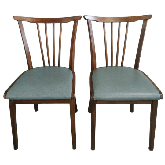 Spijlstoelen Midcentury Modern (set) 1